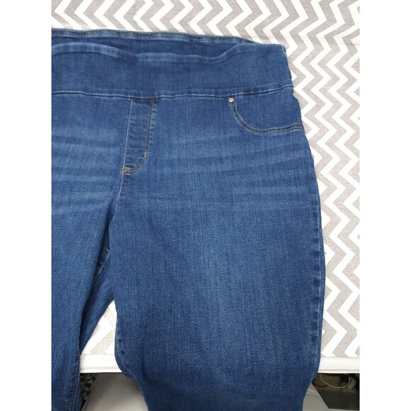 Lee Sculpting Slim Fit Jeans Plus Size 24W Mid Rise Capri 22" Inseam x 45" Waist - Picture 7 of 11